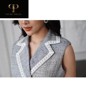 Haute qualité avec 100% par coton vers le bas manteau élégant A-ligne robe évasée pour les manteaux de femme Puffer Streetwear Style du Vietnam - Product Image 3