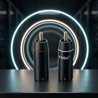 Connecteur RCA en argent pur 5N personnalisé YIVO XSSH OEM, prise HiFi de qualité supérieure pour système audio domestique et automobile
