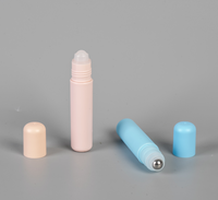 Flacon roll-on 10 ml pour crème contour des yeux, flacon roll-on en plastique avec bouchon à vis pour parfum et déodorant