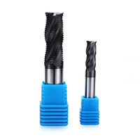 Fraise à dégrossir en carbure de tungstène HRC55 à 4 dents, revêtement Nao, pour usinage CNC