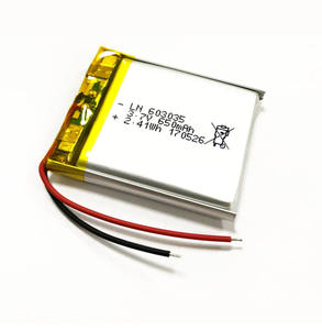 도매 603035 650mAh 소형 리튬 폴리머 배터리 3.7V 충전식 배터리 KC UL 3.8.3 - Product Image 2