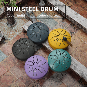 Trống lưỡi mưa thép mini <span class=keywords><strong>3</strong></span> inch nhạc cụ gõ tay 6 nốt - Product Image 3