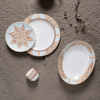 Service de vaisselle en porcelaine fine de luxe P&T, assiettes élégantes vintage, vente en gros pour hôtels et restaurants