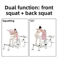 Équipement professionnel en acier pour le remodelage des hanches et des jambes, avec fonctions de squat profond et de squat à dos pour l'entraînement des cuisses intérieures et extérieures, usage domestique