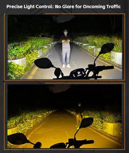 ECOBENE KD15 Mini luz auxiliar de conducción con certificado de 80W, función de haz bajo, interruptor inalámbrico para motocicleta hacia adelante - Product Image 3