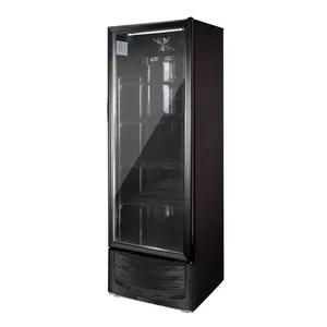 Kenkuhl Werbetauslage aufrechter Getränkekühler Eintür-Vortruhfach in schwarz