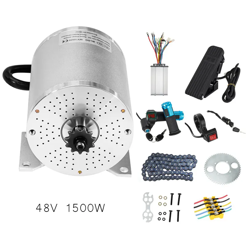 Kunray 48V 1500W moteur sans balais à couple élevé Scooter électrique moteur de vélo électrique moto Kit de Conversion de pièces de bricolage