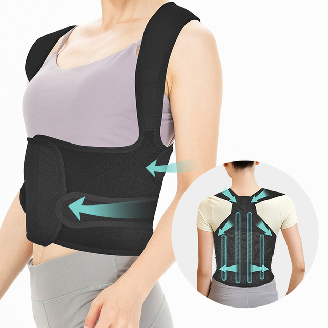 Adult Posture Corrector Neoprene Intelligent Strap Back Brace Comfortable and Breathable Adjustable Clothing