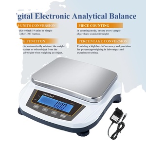 Balance de précision numérique électronique certifiée pour bijoux et laboratoire, 5 kg, 0,01 g, et balances de cuisine 2 kg GY20002/50002, GY20002/5 - Product Image 2