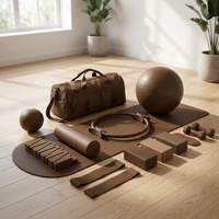 Kit de Pilates 12 en 1 Listo para Enviar, Equipo de Fitness con Tapete de Yoga Antideslizante, Mancuernas Suaves, Anillo de Potencia y Barra para Gimnasio en Casa