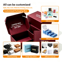 Nouvelle Arrivée Boîte d'expédition bordeaux de qualité supérieure avec logo personnalisé, robuste pour les abonnements de marques de boutiques