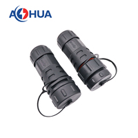 35A connecteur de câble d'alimentation 2 ~ 9Pin vis fixation Led fil de Signal d'alimentation étanche/Joint M25 IP68 connecteur mâle femelle en plastique