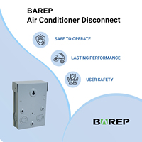 Interrupteur de déconnexion CA BAREP homologué UL 60 ampères 240 V, type extractible sans fusible, boîtier métallique extérieur 3R pour climatiseur et CVC