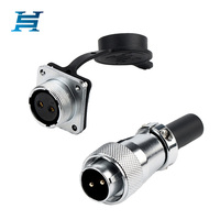 WS20 Aviation Plug Factory 7-Day Shipping Connecteur femelle circulaire à écrou arrière pour câble de connexion d'alimentation automobile 2-12 cœurs