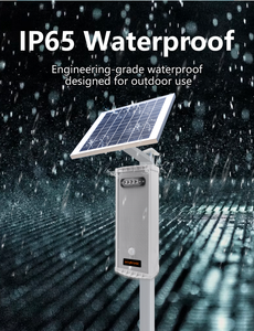 Panel Surya <span class=keywords><strong>Alarm</strong></span> Audio Visual Lampu Strobo LED Peringatan Sensor Gerak Inframerah 120db <span class=keywords><strong>Alarm</strong></span> Lokal - Product Image 4