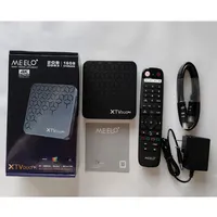 Último Modelo 2026: Decodificador Android TV BOX 4K HDR Meelo Plus XTV DUO2, 2GB 16GB, com Xtream Codes, Android 11, Amlogic S905W2, Smart Media Player