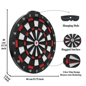 Juego de Dardos de Plástico de 16 Pulgadas, No Tóxico, <span class=keywords><strong>para</strong></span> Deportes en Interiores, <span class=keywords><strong>para</strong></span> Niños, Juego de Oficina, Tablero de Dardos con Punta Suave y Segura - Product Image 3