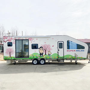 Remorque de camping multifonctionnelle sans moteur pour les vacances en site touristique, traction mobile en plein air - Product Image 4