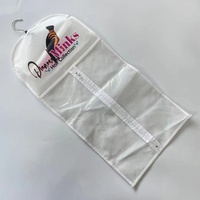 Sacs de rangement pour extensions de cheveux et perruques, personnalisés, anti-poussière, avec cintre, 50 unités