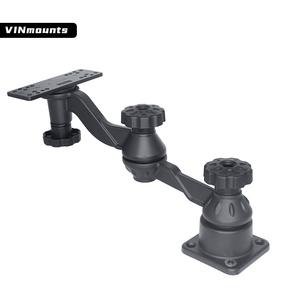 Support de sondeur de pêche horizontal à double bras articulé de 12 pouces VIN-TYQ-HB-01L compatible avec Garmin, Humminbird, Lowrance et autres - Product Image 3