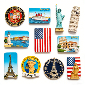 Ujoy מתנות סיטונאיות בהתאמה אישית, מדבקת יצרנית מגנטים למקרר ממתכת מצופה עמידה עם סִגְנוֹן עיצובים מעורבים למזכרות - Product Image 1