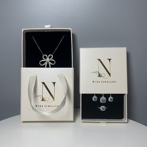 Kotak Perhiasan Kardus Kustom, Cincin, Anting, Kalung, Kotak Gelang, Kotak Perhiasan Multifungsi Dengan Pegangan - Product Image 1