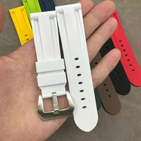 Bracelet en caoutchouc de qualité supérieure, style vintage et luxueux, interchangeable pour un usage décontracté, sportif et de voyage