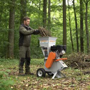 Équipement de broyage du bois haute performance, broyeur de feuilles et de branches, <span class=keywords><strong>moteur</strong></span> à essence, alimentation automatique, machinerie forestière 15hp TUV - Product Image 2