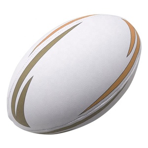 Balón de Fútbol Americano de PVC Blanco Liso Cosido a Máquina, Balón de Rugby, Tamaño 9 6 3 1 - Product Image 2