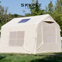 Tente gonflable TC Cloth 7 m² pour le camping, glamping de luxe, imperméable, portable, installation rapide, fournisseur OEM personnalisé