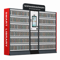 Meubles de bibliothèque intelligents HAUMR, casier à livres en libre-service avec 276 compartiments, serrure RFID HF/UHF EM pour école, bureau, centre commercial