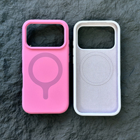 JOYPORODO S122 pour iPhone 16 17 Pro Max – Coque de téléphone magnétique en silicone liquide de haute qualité avec doublure en velours
