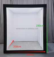 Boîte à photos en PVC avec éclairage LED RMS pour les fêtes d'anniversaire/mariages, iPad, appareil photo reflex numérique, smartphones, télécommande, 15 personnes