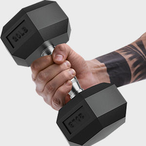 Ensemble <span class=keywords><strong>d</strong></span>'<span class=keywords><strong>haltères</strong></span> hexagonales en acier et caoutchouc de qualité professionnelle <span class=keywords><strong>d</strong></span>'<span class=keywords><strong>occasion</strong></span> avec logo personnalisé - Product Image 4