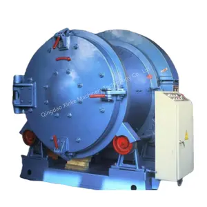 Qingdao Xinke Q311 Small Automatic Drum Turbine Screw Continuous Tumble Blaster Shot Blasting Machine