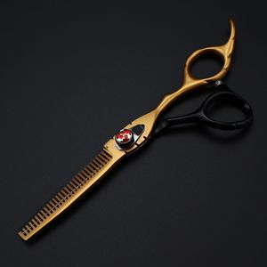 Tijeras de Peluquería Profesionales de Acero Inoxidable con Punta Afilada, Color 6.0, para Adelgazar el Cabello, Herramienta de Belleza Personalizada - Product Image 3