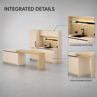 Système de rangement modulaire ATWOKA pour bureau, armoire de rangement couleur charbon, meuble de bar à café, étagères réglables, unité de classement verrouillable pour bureau