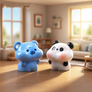 Ornements de dessins animés Kawaii, figurines d'animaux miniatures en résine, décoration de bureau pour la maison, le bureau, la voiture, décorations de gâteaux et cadeaux - Product Image 4