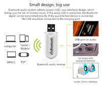 USB Bluetooth-ontvanger Zender Auto Bluetooth 5.0 Audioadapter TV Computer Draadloze Bluetooth 2-in-1-converter Plug and Play