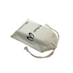Sac à poussière en coton recyclable avec cordon de serrage et logo personnalisé - Product Image 4