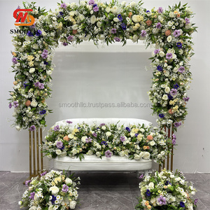 ชุดดอกกุหลาบสีแดงสวยหรู พร้อมใบไม้สีเขียว สำหรับตกแต่งงานแต่งงาน - Product Image 6