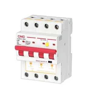 سكة Din عالية الجودة IP20 6KA تيار متردد 230/400 فولت, 16A 32A 63A 80A RCBO Electronic