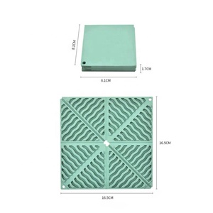 Wholesale Household Silicone Tableware <b>Heat</b> Insulating Pad Silicone Placemat for Dining Table Foldable Square <b>Coaster</b> - Product Image 4