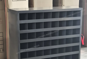 Metaal bouten & moeren opbergbakje duivenhuis opbergkast <span class=keywords><strong>hardware</strong></span> onderdelen 72 vakken stalen kast - Product Image 6