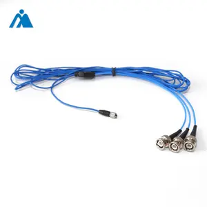 价格实惠的传感器五米4芯蓝色屏蔽电缆线，用于房屋布线