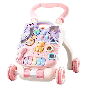 3 में 1 बेबी वॉकर और गतिविधि केंद्र, चलना सीखना, संगीत पैनल के साथ प्रारंभिक शैक्षिक पुश खिलौने - Product Image 6