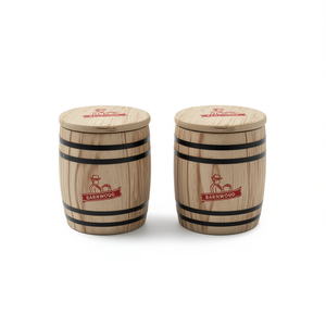 Mini boîtes en bois Barnwood, récipients de stockage hermétiques en bois massif, organisation du comptoir de cuisine, lot de 2 - Product Image 1