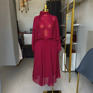 <span class=keywords><strong>Abbigliamento</strong></span> femminile transfrontaliero europeo e americano, nuova collezione estate 2026: camicia ampia con lacci, dolce ed elegante, a vita alta - Product Image 1