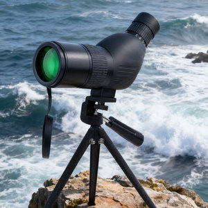 Cannocchiale da Puntamento 20-60x con <span class=keywords><strong>Obiettivo</strong></span> da 50mm, Campo Visivo 22-49m, Design Dritto con Supporto per Telefono per Poligono di Tiro - Product Image 2