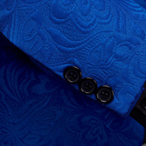 Conjunto de chaqueta y pantalones para <span class=keywords><strong>hombre</strong></span>, chaqueta y pantalón de boda, estilo clásico Jacquard, para novio, esmoquin, chal, trajes de solapa - Product Image 6